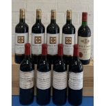 9 Bottles Mixed Lot Red Graves, Pomerol and St. Emilion