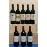 8 Bottles Mixed Parcel of fine Classified Growth Graves and Pessac-Leognan Clarets