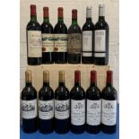 12 Bottles Mixed Parcel of fine St Emilion including Crus Classes and Canon Fronsac Clarets