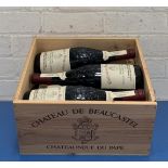 6 Bottles (in OWC) Chateauneuf du Pape Chateau de Beaucastel 1998