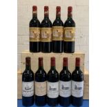 9 Bottles Mixed Lot Fine Classified Growth St Julien Claret