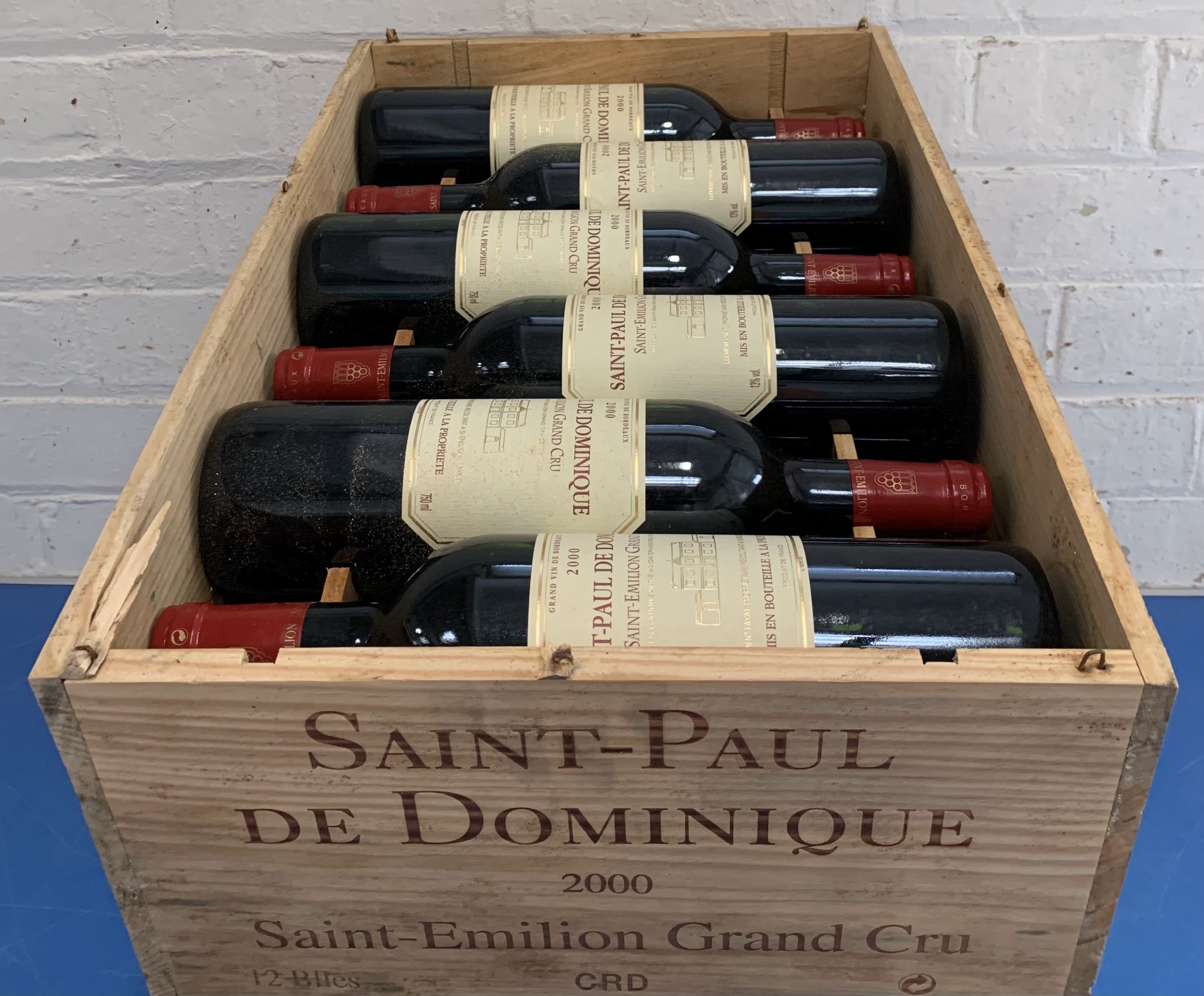 12 Bottles (in OWC) St Paul de Dominique St Emilion Grand Cru 2000