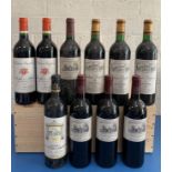 10 Bottles Mixed Parcel of fine Classified Growth and Cru Bourgeois Clarets