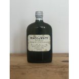 1 Half Flask Bottle Buchanan’s Black & White Whisky ‘Special Blend’ from early 1950’s