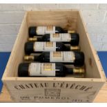6 Bottles (in OWC) Chateau L’Eveche Pomerol 2015 (all i/n)