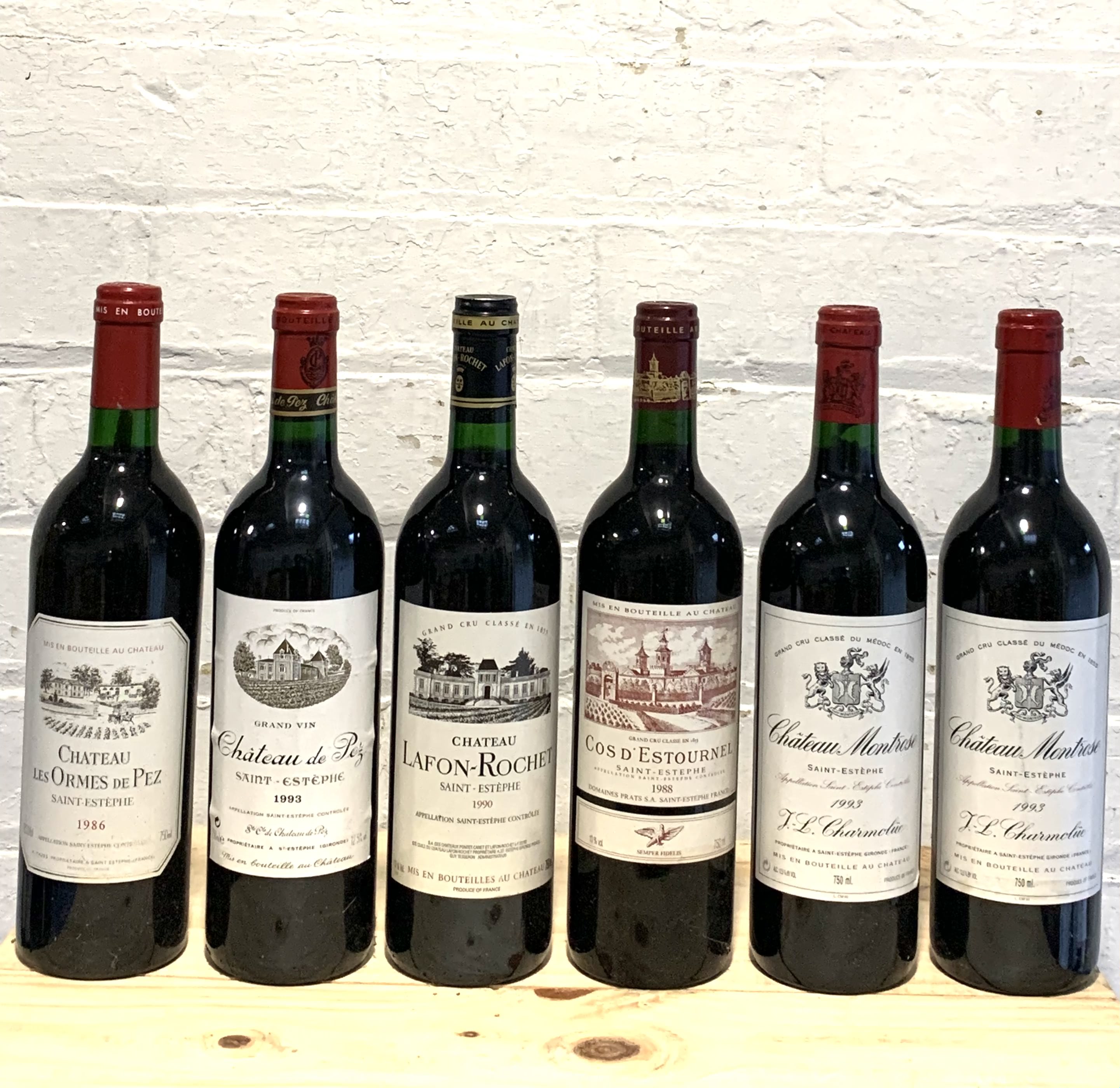 6 Bottles Mixed Lot of Mature Claret to include Classified Growths