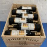 12 Bottles (in OWC) Chateau L’Eveche Pomerol 2010 (all i/n)