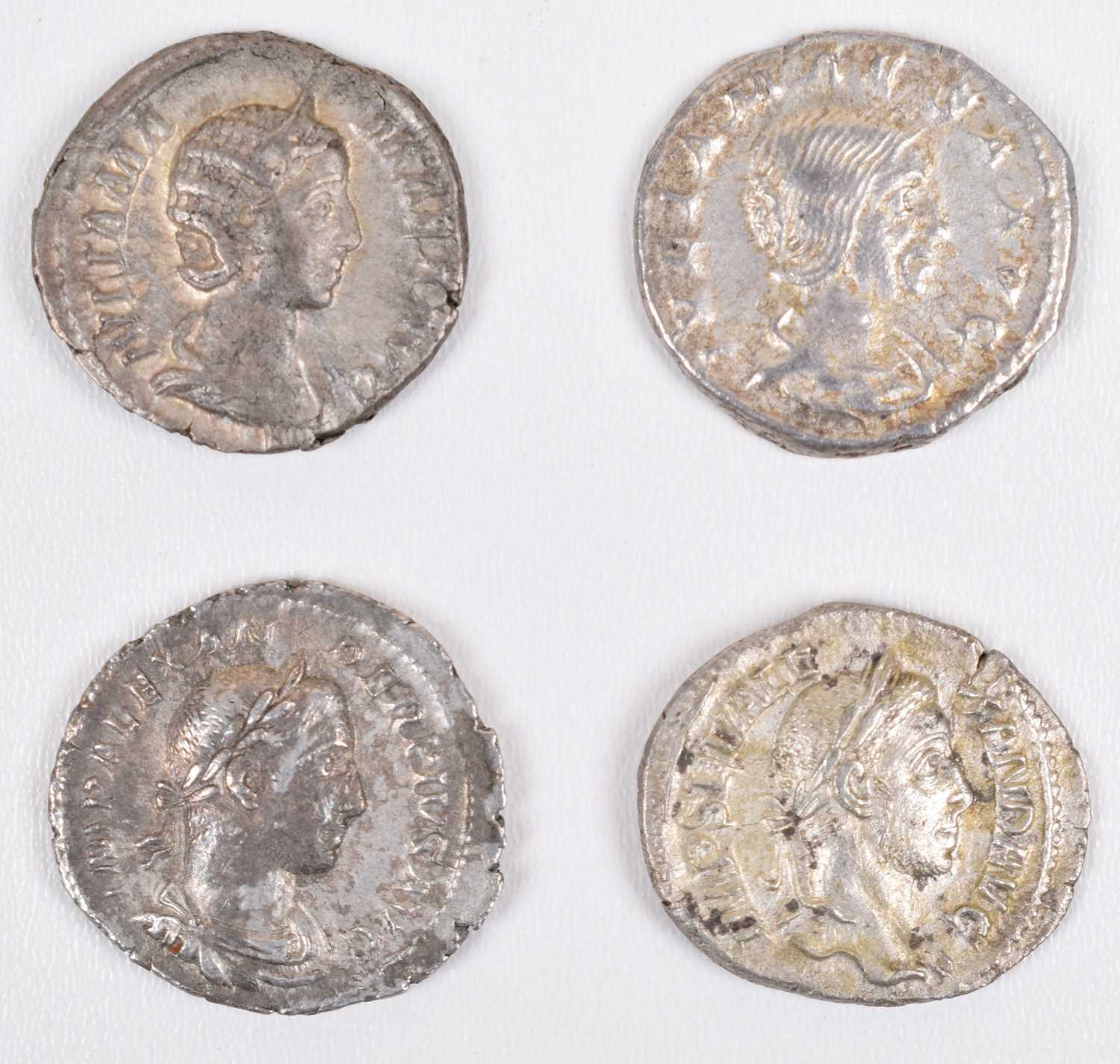 Four Roman silver coins (4).