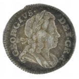 King George I, Twopence, silver.