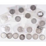 Selection of silver and later Florins from Queen Victoria to George V (20).