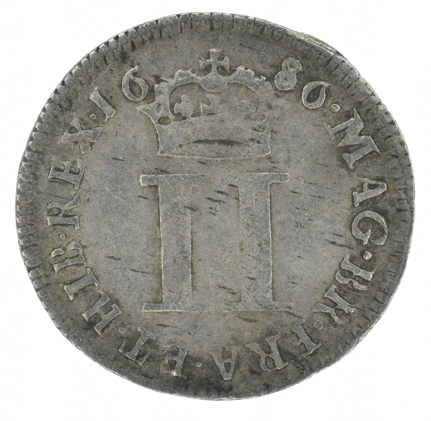 King James II, Twopence, 1686 IΛCOBVS. - Image 2 of 2