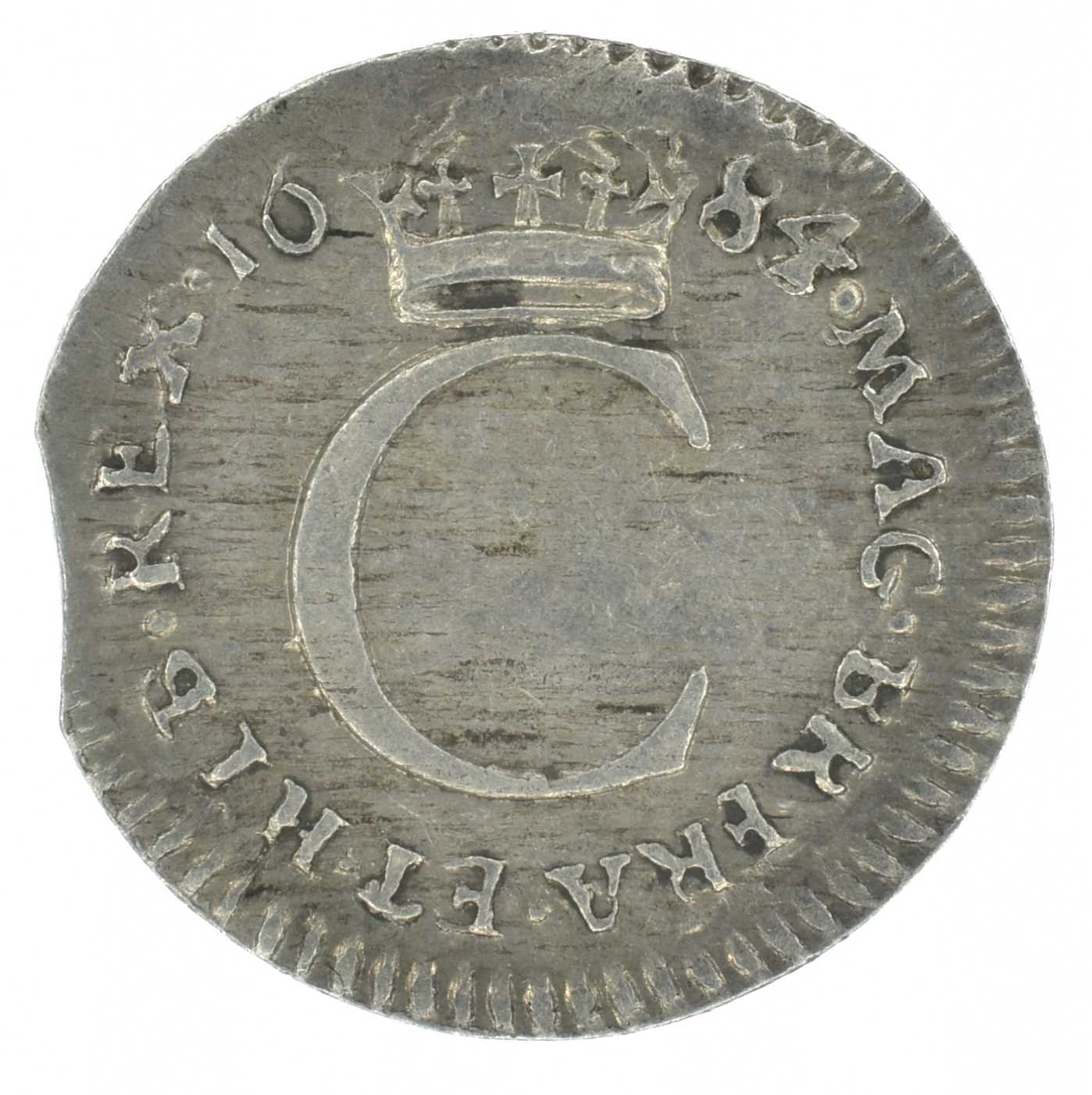 King Charles II, Penny, 1684/3. - Image 2 of 2