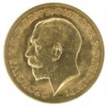 King George V, Half-Sovereign, 1912 and two U.S. gold dollars, 1889.