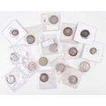 Selection of mainly silver coinage from George III to George V, mainly shillings.