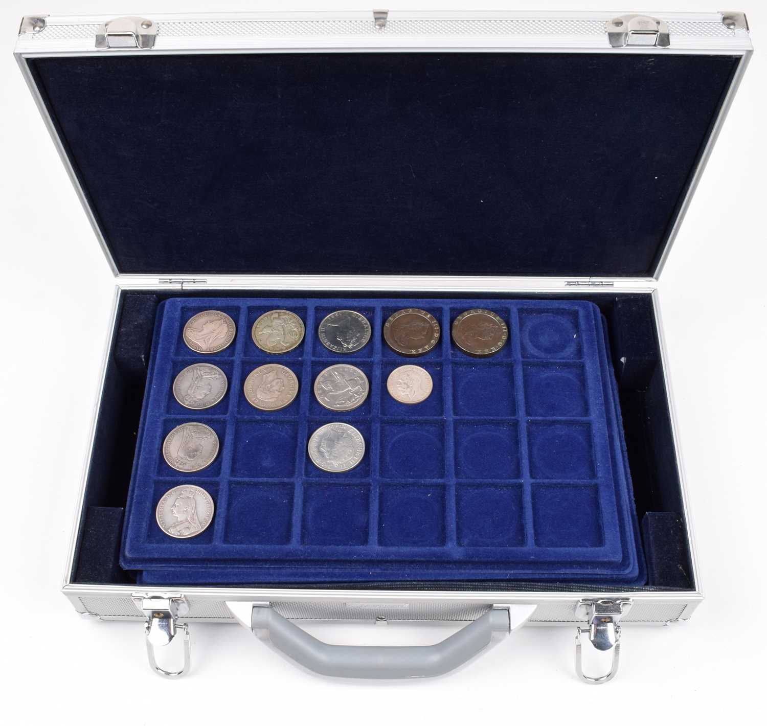 Collection of coins from George III to Elizabeth II to include many denominations.