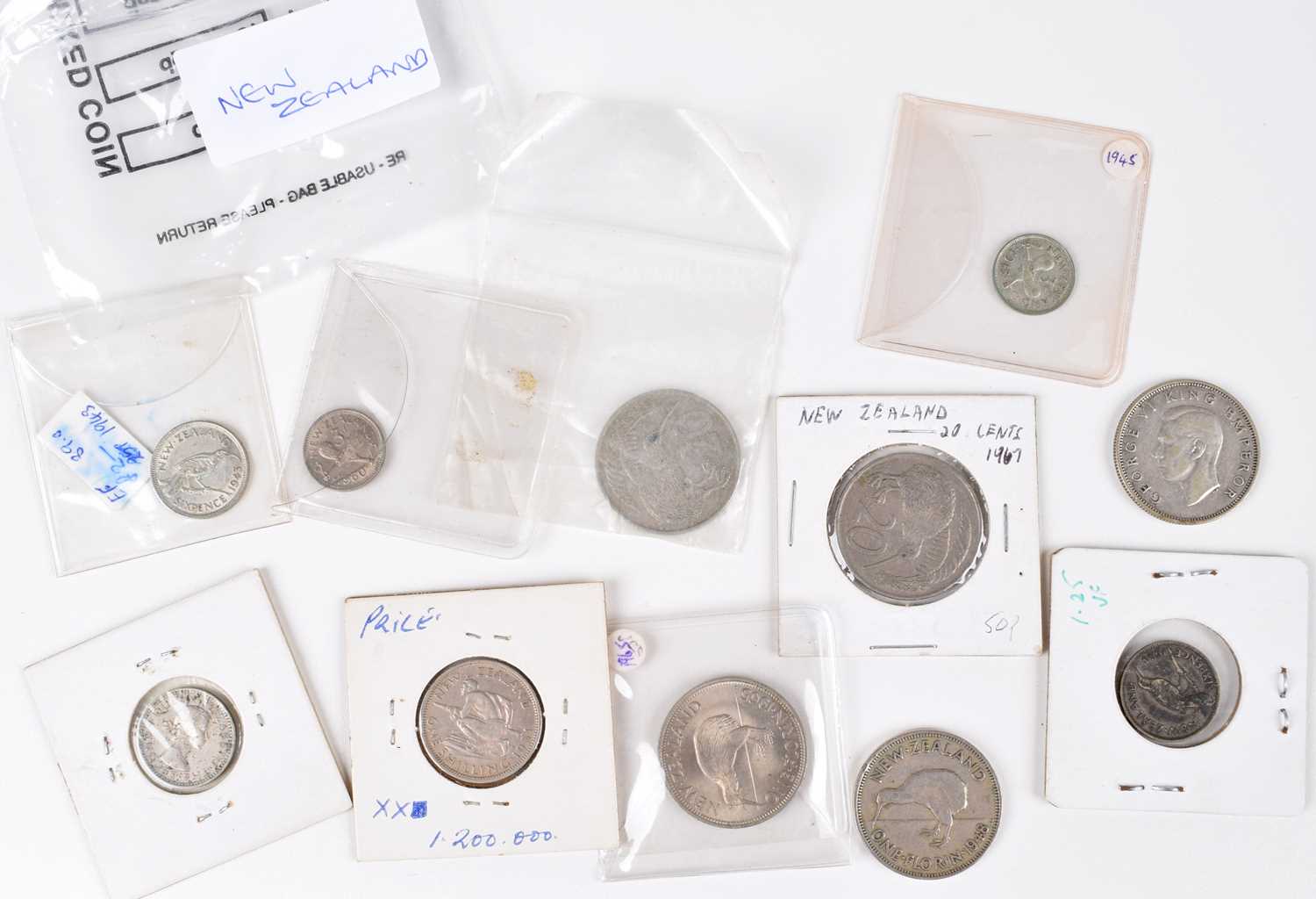 Tin of assorted foreign coinage to include many silver coins from Netherlands etc. - Image 12 of 19