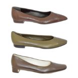 Three pairs of shoes by Jil Sander,