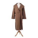 A wool coat by Guy Laroche,