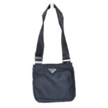 A Prada Front Flap Top Zip Bag,