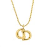 A Christian Dior Logo Necklace,