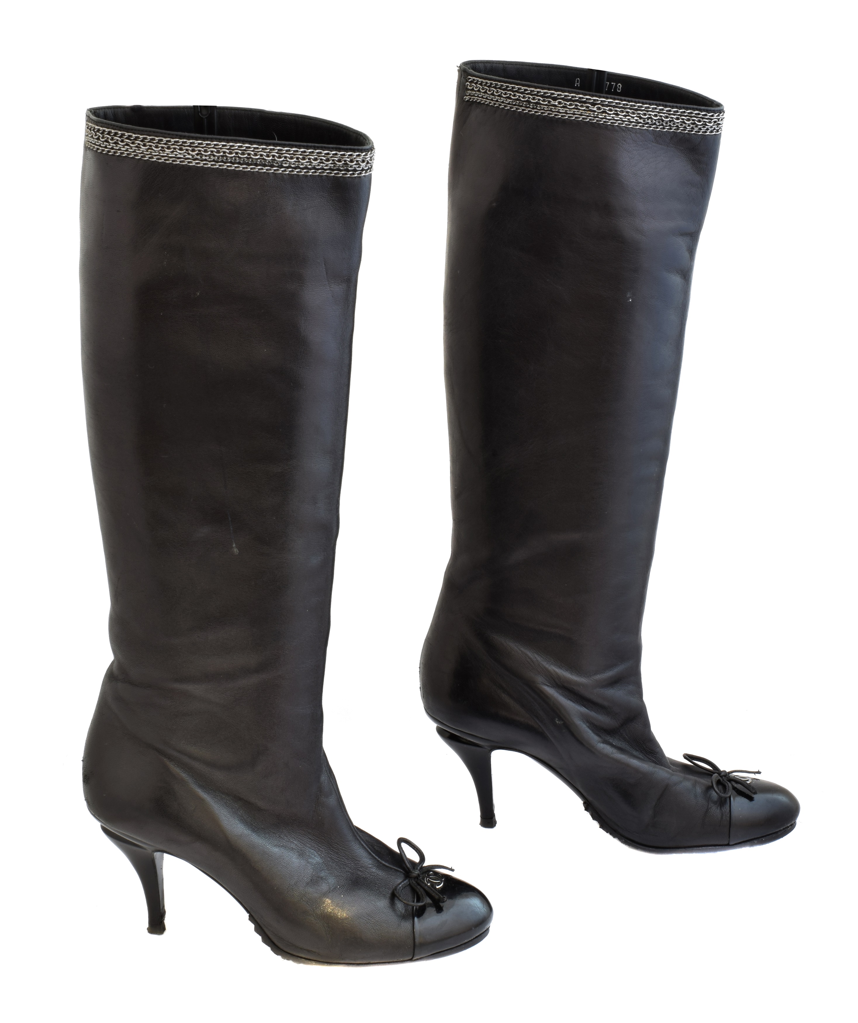 A pair of heeled boots by Chanel, - Image 2 of 2