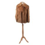 A fox fur coat,