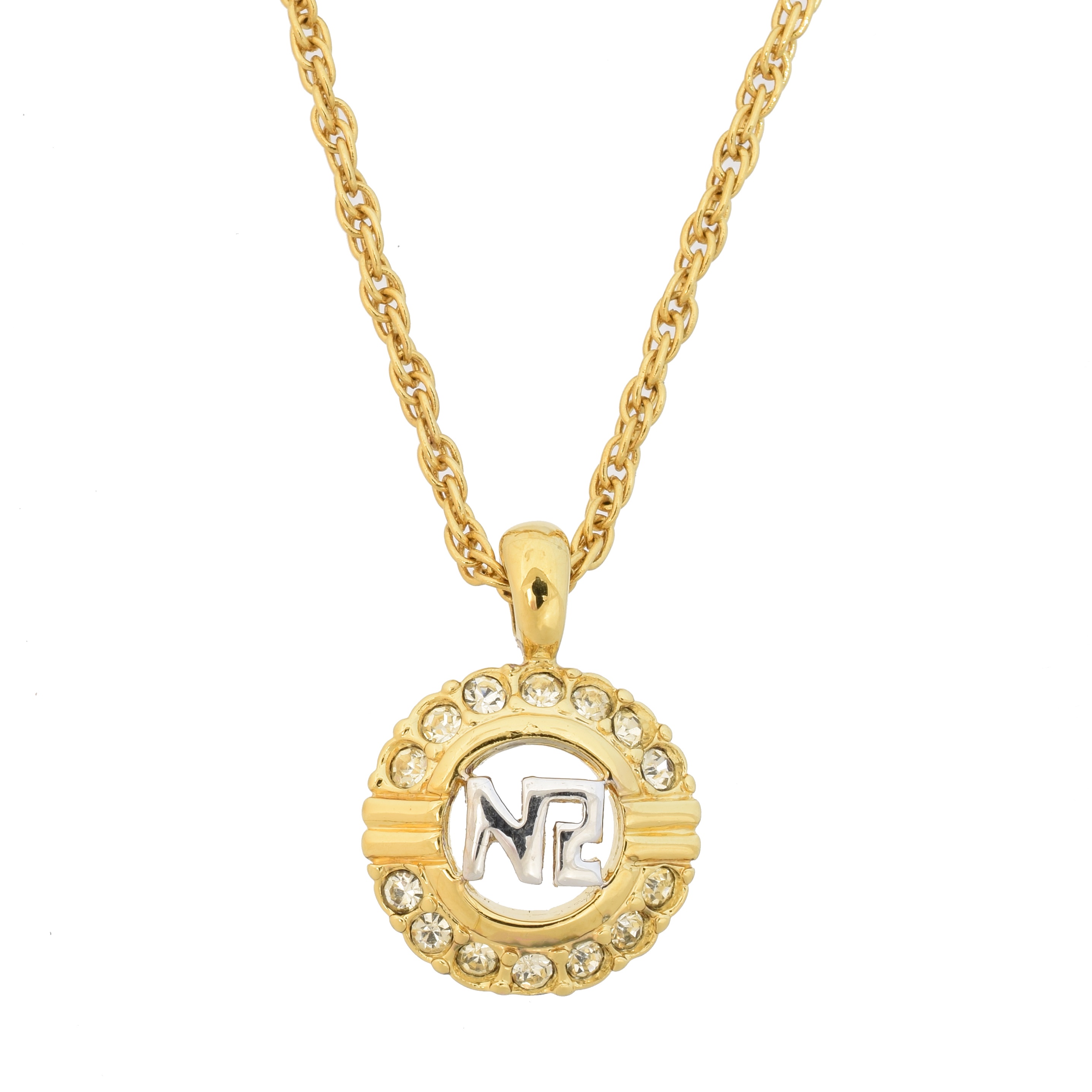 A Nina Ricci Logo Necklace,