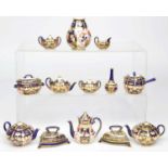 13 items of miniature Royal Crown Derby Irons, Vases, Teapots, Saecepans etc.