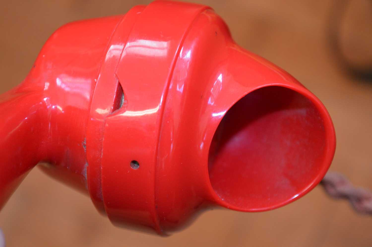 Model 232 red bakelite telephone - Image 9 of 11