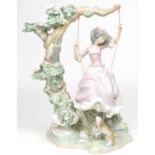 Lladro Girl on a Swing