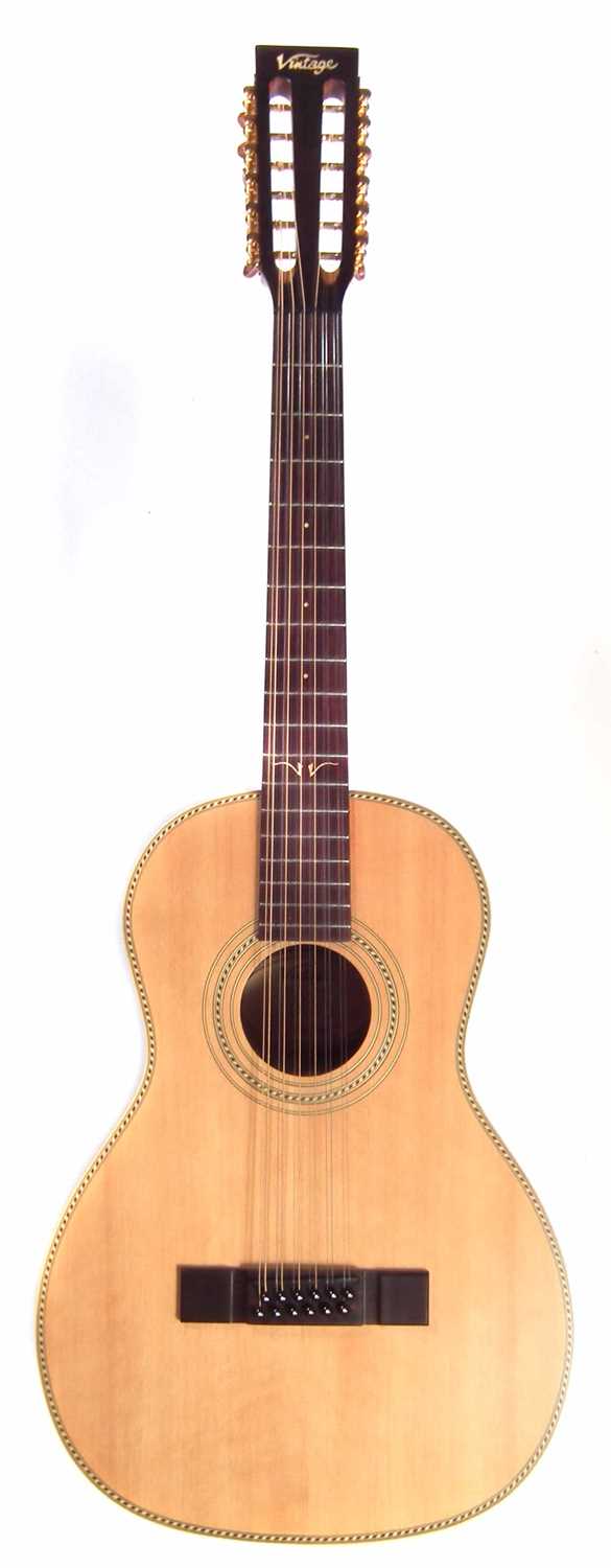 Vintage Paul Brett twelve-string guitar