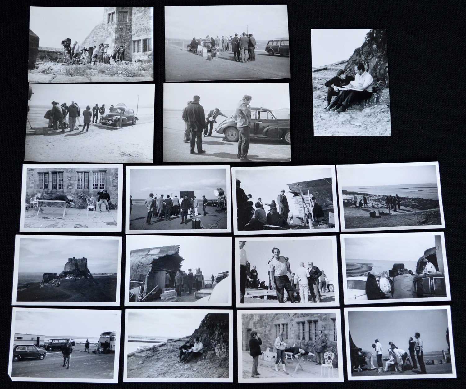 17 photographs on the set of Cul-De-Sac in 1965/66 directed by Roman Polanksi