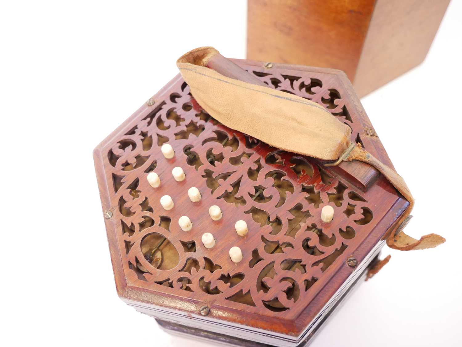 Lachenal 21 key concertina - Image 3 of 11