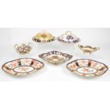 7 items of Royal Crown Derby Muffin Dishes, Assorted Dishes and a Sucrier