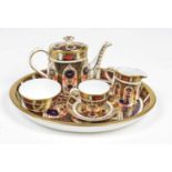 Royal Crown Derby Imari 1128 pattern miniature tea set