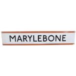 Enamel Marylebone Sign