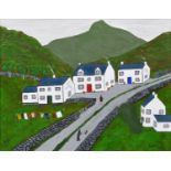 Vincent Dott (British 20th/21st century) "Welsh Cottages", acrylic.