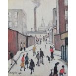 L.S. Lowry R.A. (British 1887-1976) "Street Scene", signed print.