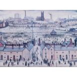 L.S. Lowry R.A. (British 1887-1976) "Britain at Play", signed print.