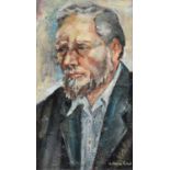 William Turner F.R.S.A., R.Cam.A. (British 1920-2013) "Self-Portrait (Aged 64)", oil.