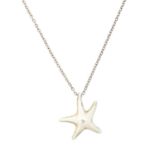 A silver 'Starfish' necklace by Elsa Peretti for Tiffany & Co.,