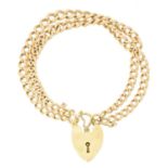 A 9ct gold bracelet,