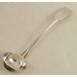 A Scottish provincial silver sauce ladle, maker Alexander Stewart of Tain, weight 25g, length 6.
