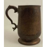 An Elkington & Co silver mug, with scroll handle, Birmingham 1934, weight 11ozCondition Report: