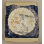 Eleven Royal Worcester limited edition dessert plates, all decorated with birds by Dorothy