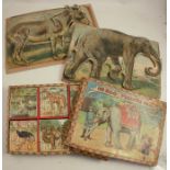 A German boxed The Zoo A New Dissected Puzzles For Good Children, containing 18 different puzzles of