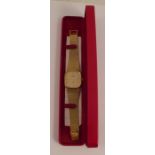 Omega, a gentleman's 18 carat gold quartz bracelet watch, with London import marks for 1986, case