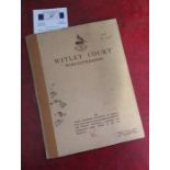 A catalogue for the contents of Witley Court auction sale in 1938