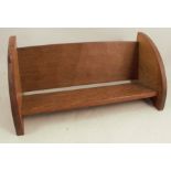 A Robert Mouseman Thompson oak book trough, width 18ins, height 8insCondition Report: In