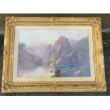 R Elliot, pair of oil on canvas, Scottish loch scenes, 29ins x 30ins